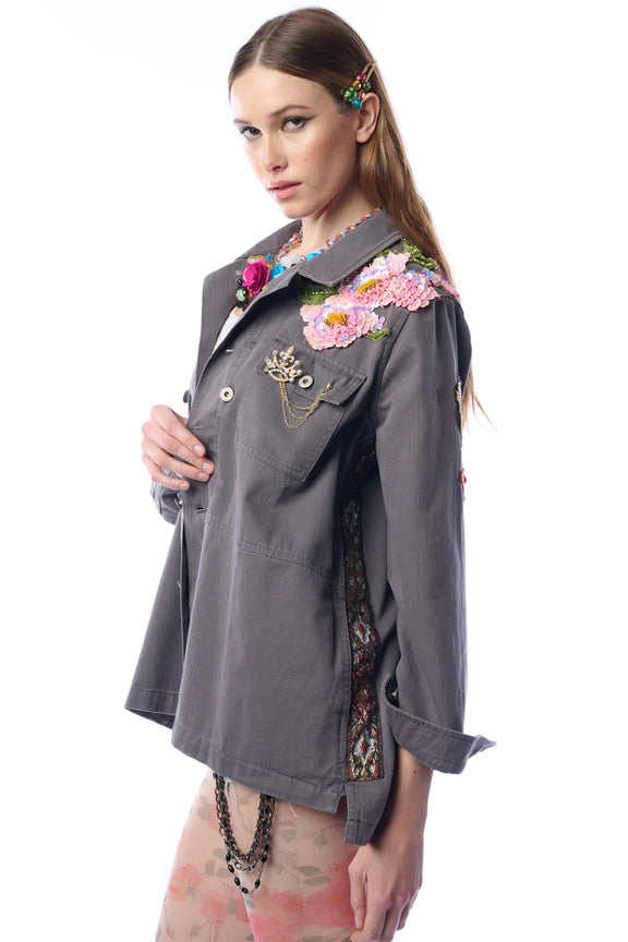 Ed26B Embellished Workup Coat