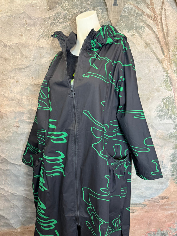 1029 City Scribble Jacket-Green