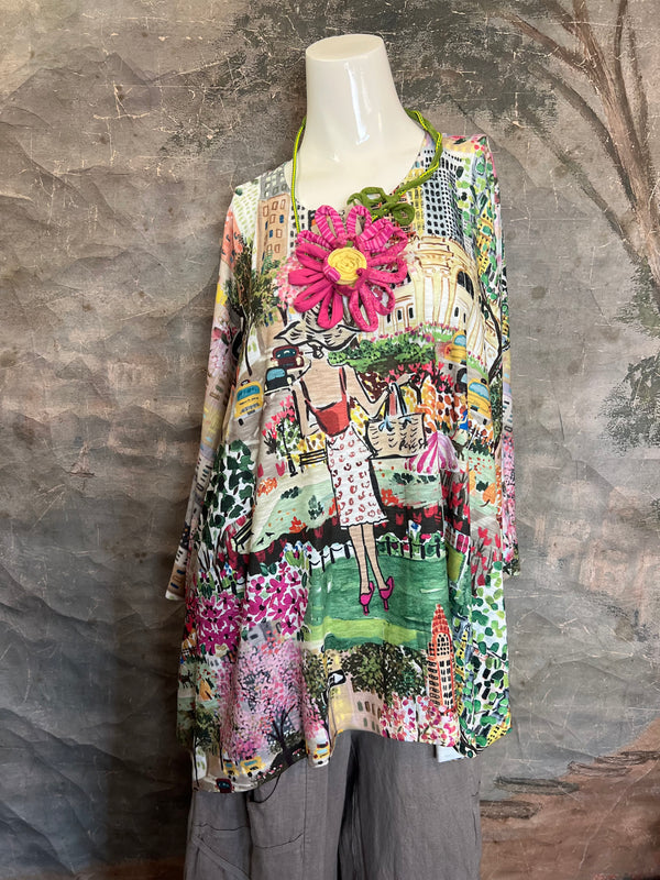T1369K White Knit Whimsy Top-City Gal Shopper
