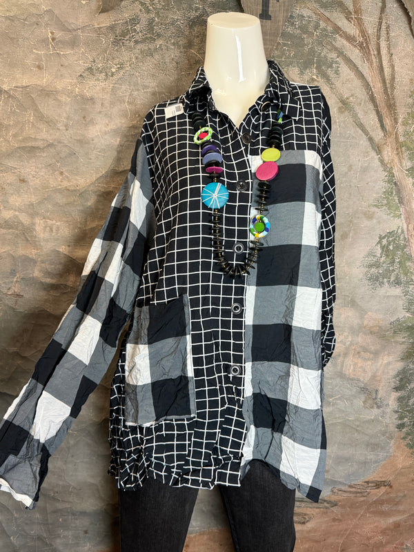 2550 Crushed Plaid Mix Shirt