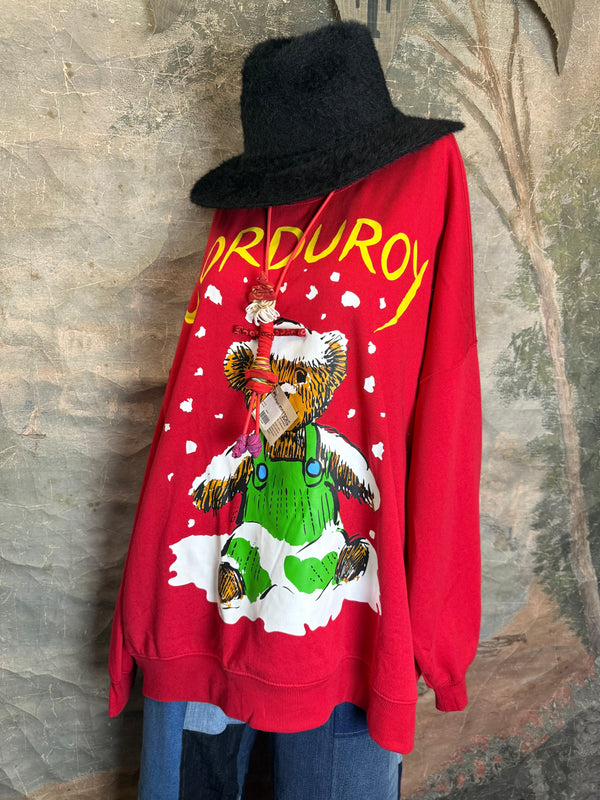 Fuzzy Palin Fedora Hat-Black