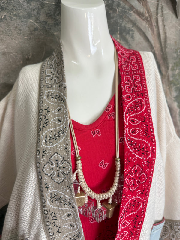 5771 Bandana Cardigan