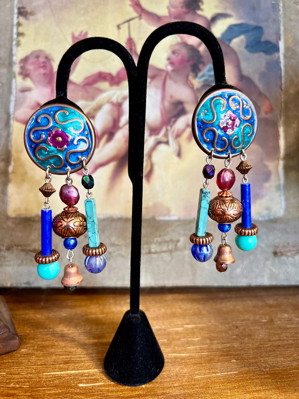 000ACJ Artisan Clip on Earrings