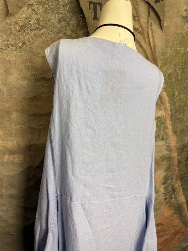 MP-HLD1066 Lagenlook Dress-Kentucky Blue
