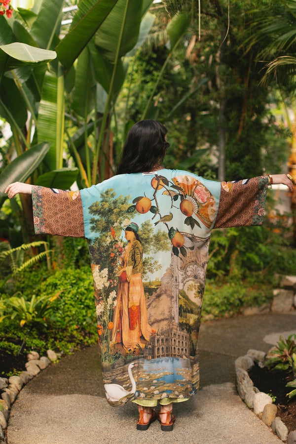 MOTS Opera Duster Kimono Robe-Secret Garden