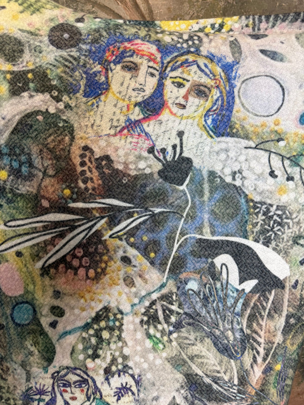 T1056 Cowlneck Pullover-Blooming