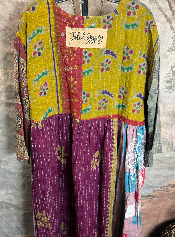 JG-156 Kantha Sunrise Dress-Mix 3