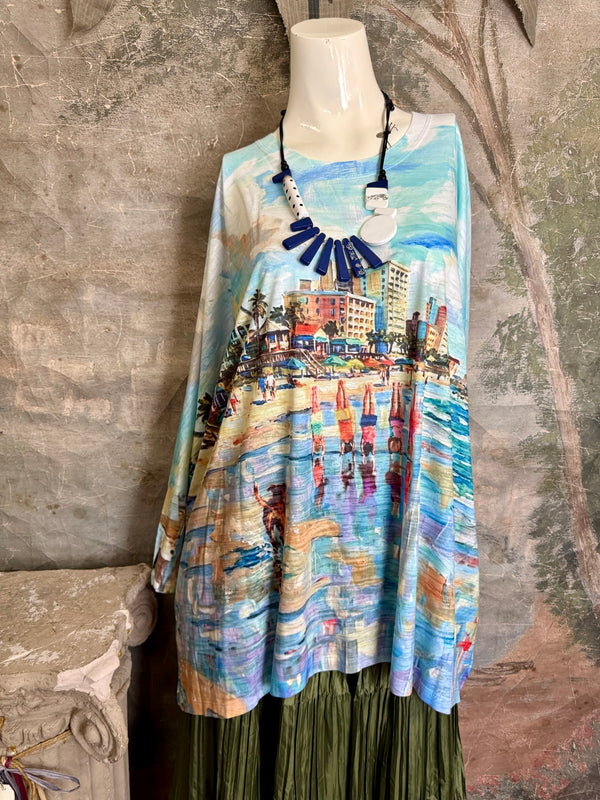 T722BO Burnout One Size Top-Beach Trip 30A