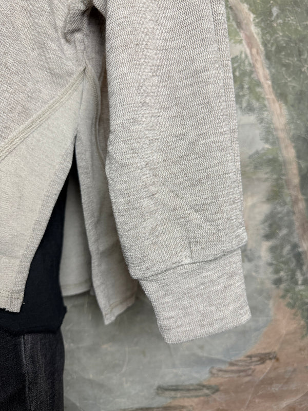 25690 Knit Mock Neck Top-Khaki