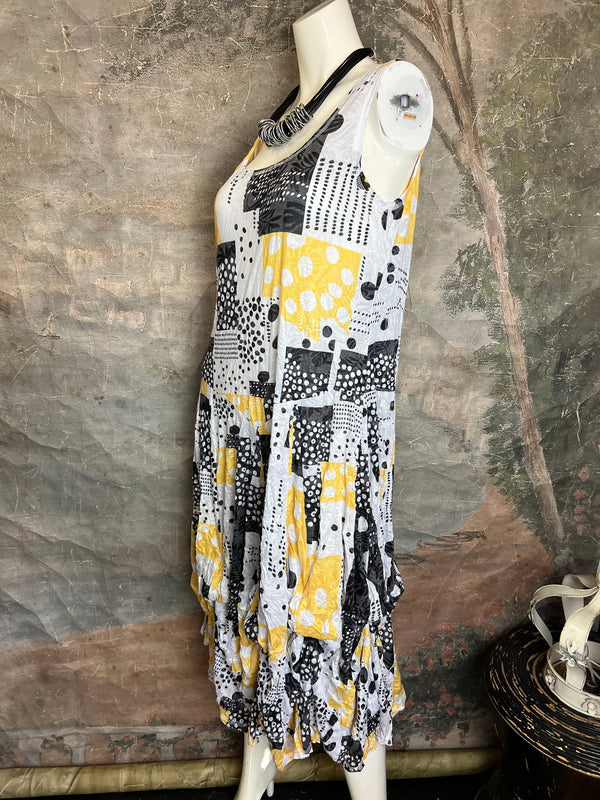 25006 Crinkle Tank Bubble Dress
