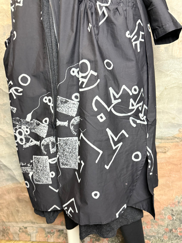 1029 City Scribble Jacket-Gray