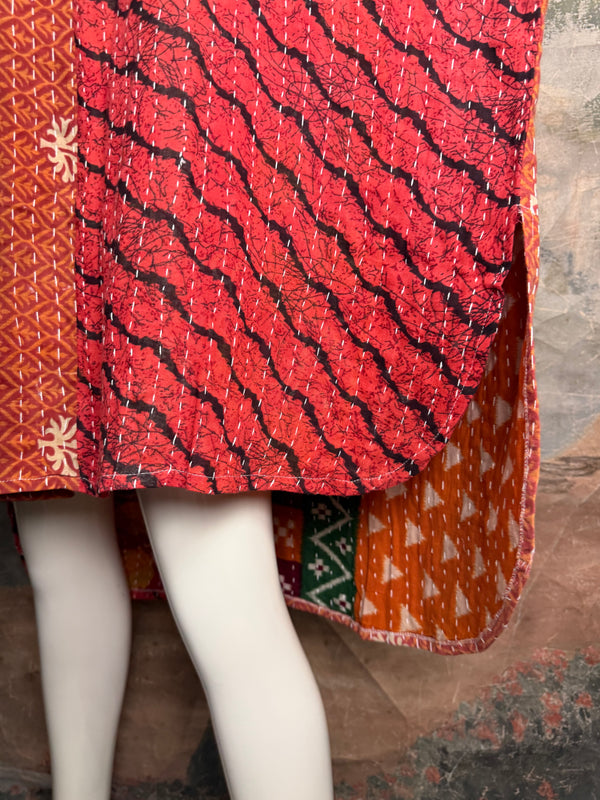 1013w Long Kurta Shirt Dress-Mabel