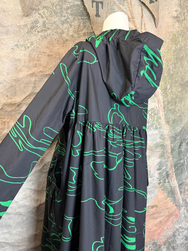 1029 City Scribble Jacket-Green