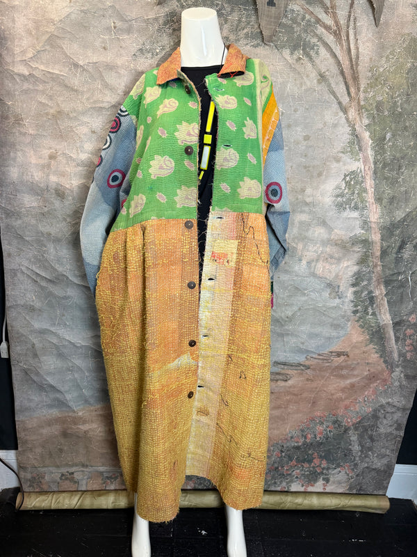 JG-183 Kantha Sunrise Coat-MIX 6