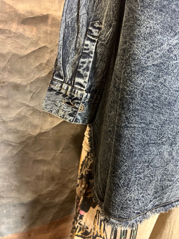 PL413 Distressed Denim Shirt