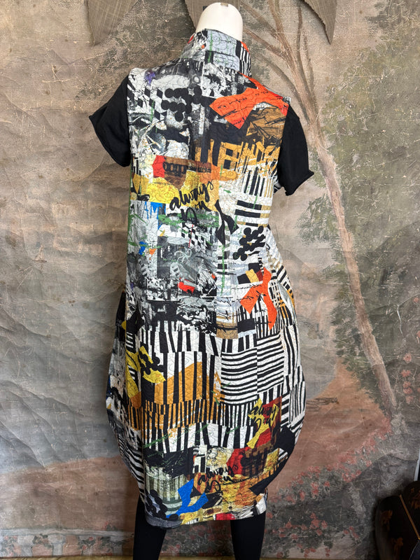 D502NB Slvless Sharkbite Dress-Always You.