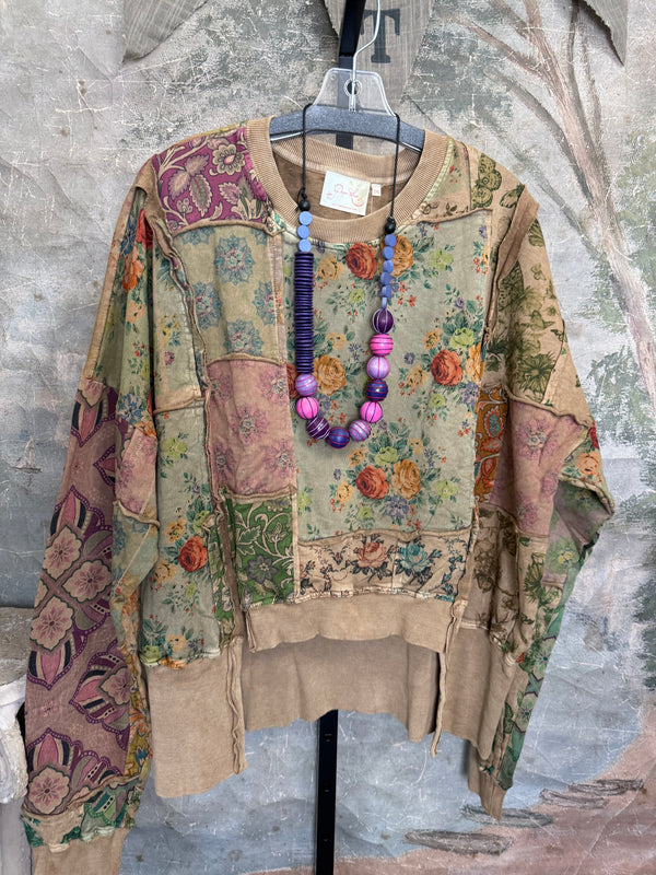 PL-C832 Patchwork Sweatshirt
