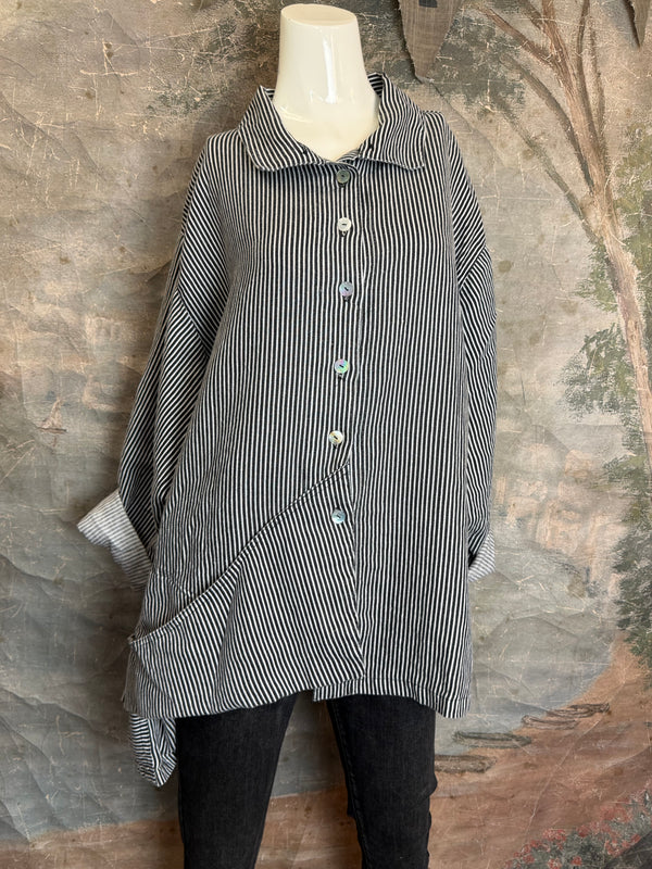 5510 Architecture Top-Black/White Stripe