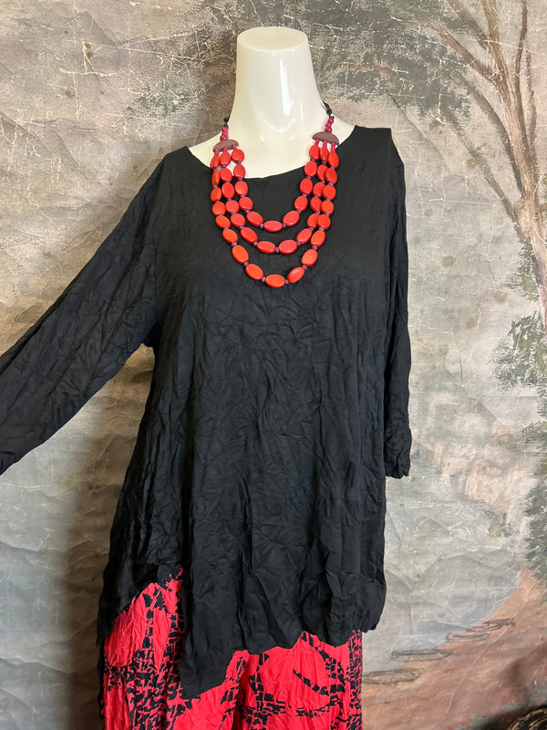CV-4145 Juliette Top-Black