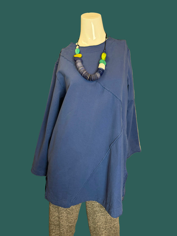 A2996202 L/Slv FE Top-Dark Blue