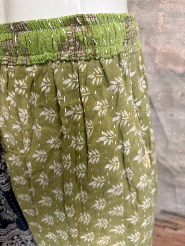 2007W Wide Leg Kantha Pants-Mix 2