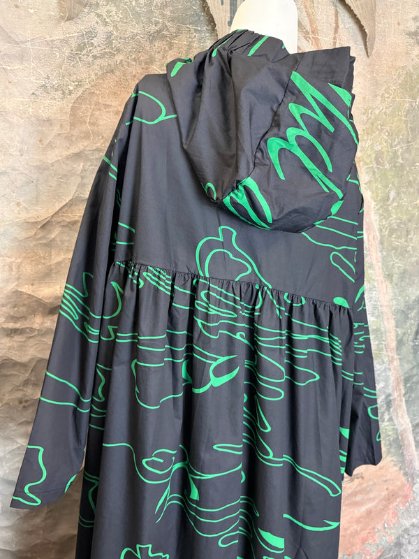 1029 City Scribble Jacket-Green