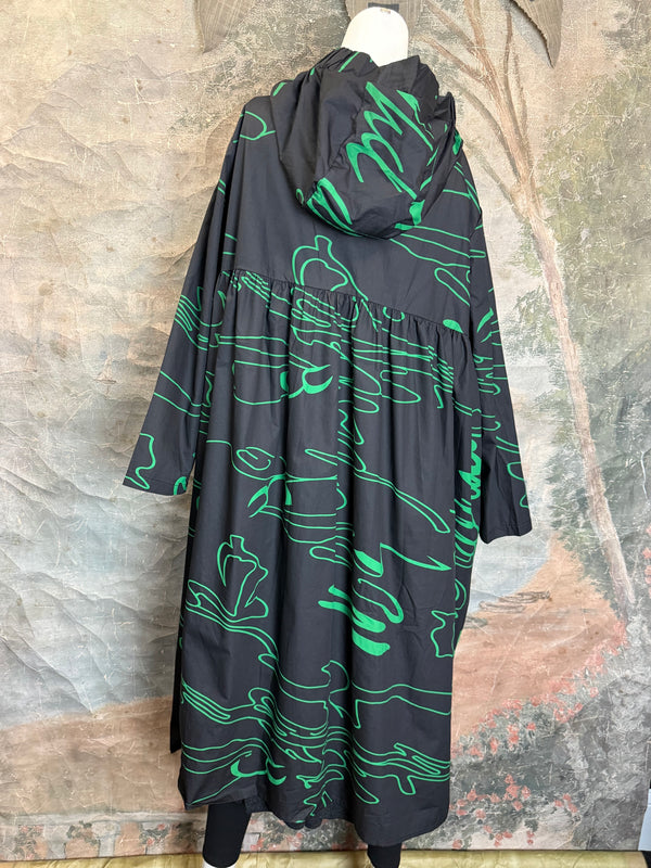 1029 City Scribble Jacket-Green