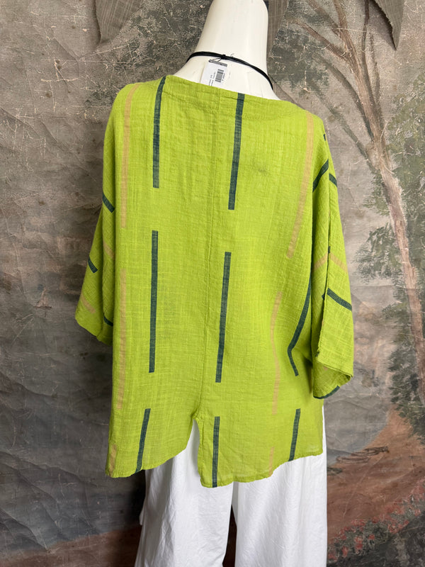 6653S Stripe Top-KIWI