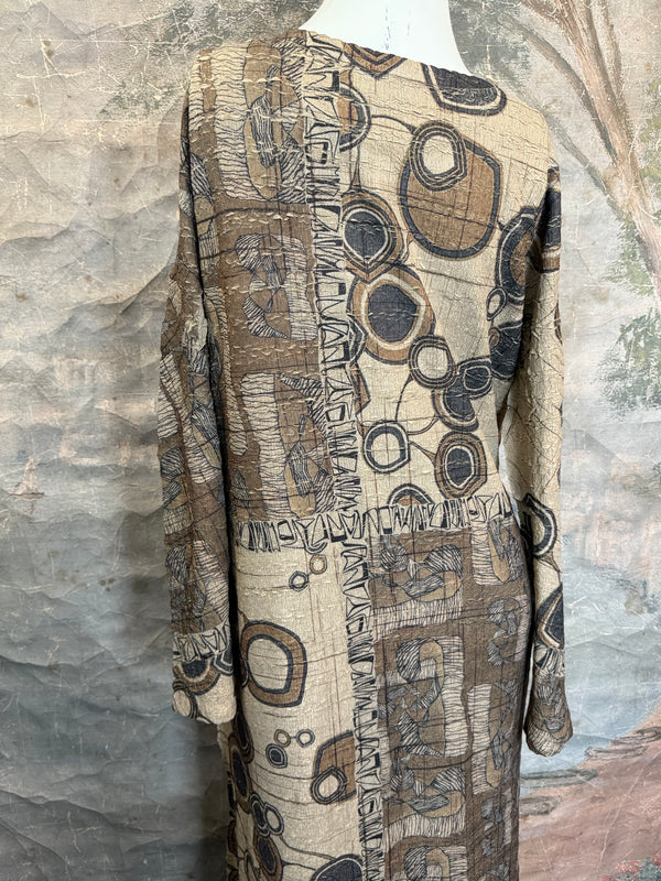 D448 Waffle Knit VNeck Dress-COOPER