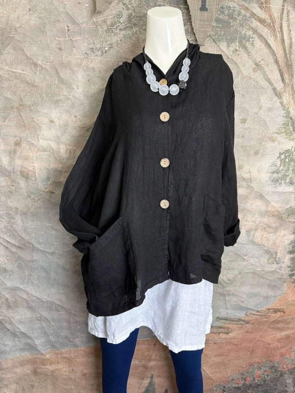 92112-62 Hoodie Jacket-Black