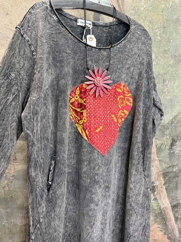 Romance Story T-Shirt Dress-#4