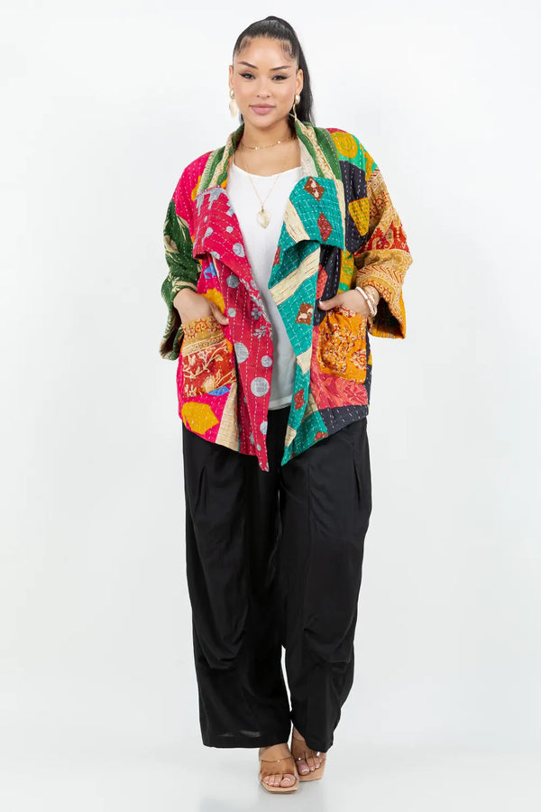 SS6148 Funky Kantha Jacket-Marley C