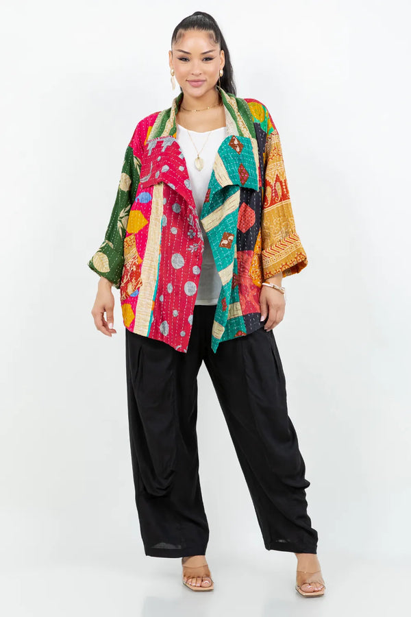 SS6148 Funky Kantha Jacket-Marley A