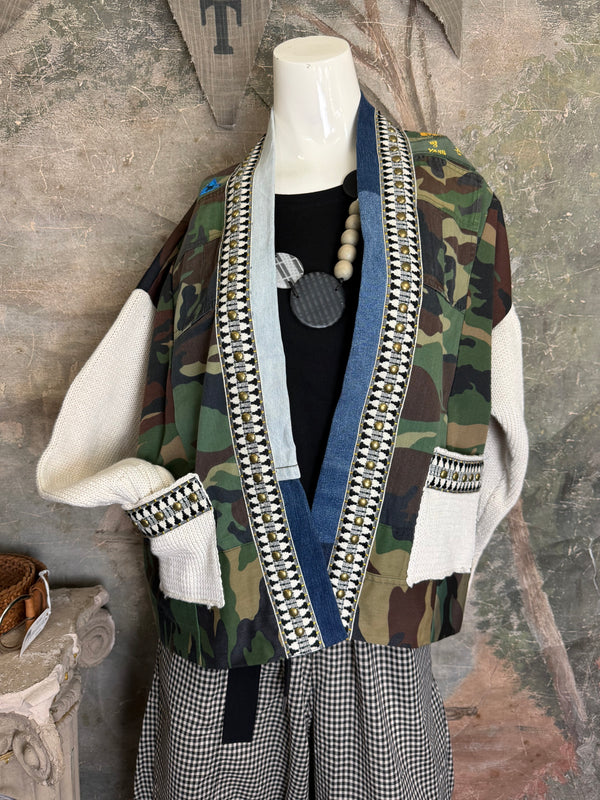 5977 Hand-Knit Camp Sweater-Mix 1