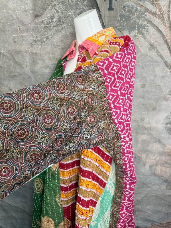 1013w Long Kurta Shirt Dress-Abby