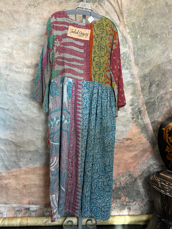 JG-156 Kantha Sunrise Dress-1 MIX