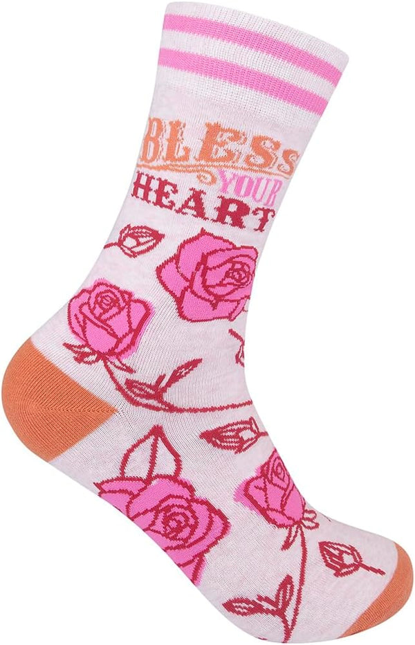 Art To Wear Novelty Socks-Bless Ur Heart