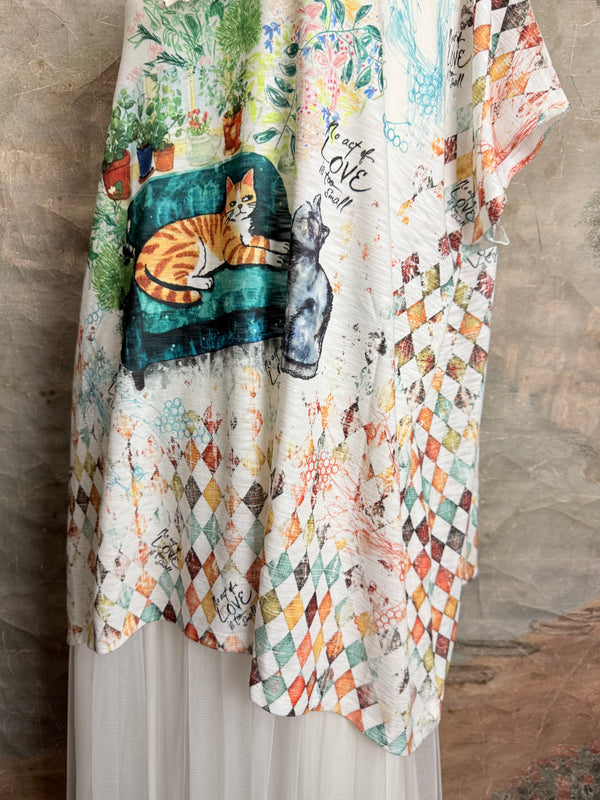 T1640K Vneck Dolman Top-Clayton & Company