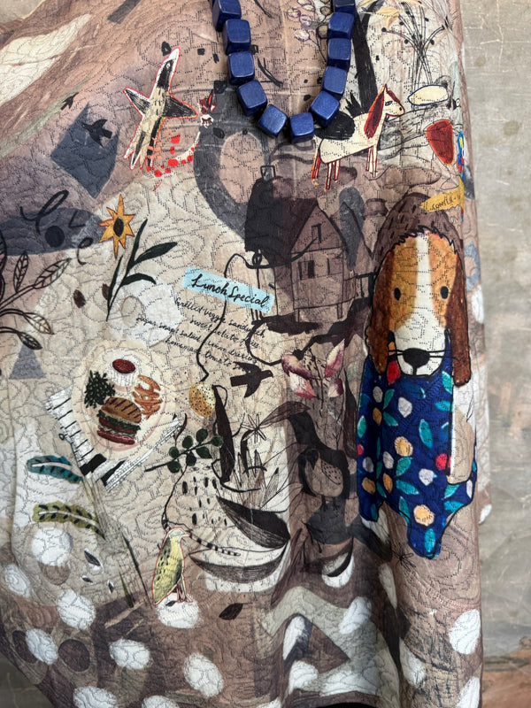 T812NB Drop Shoulder Top-Lunch Time