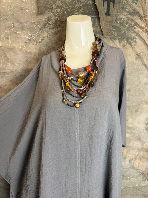 2066-11 Asymmetrical Cowlneck-Zinc