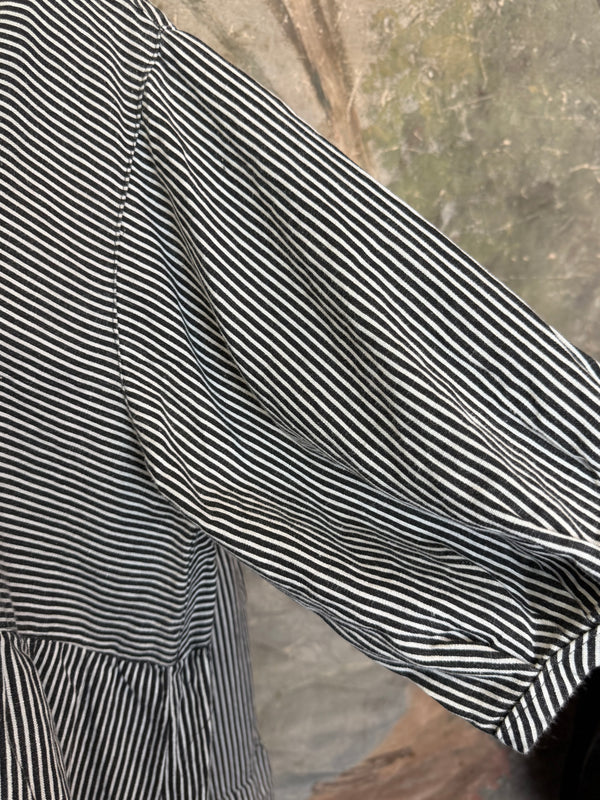 5569 Judy Hoodie Short Dress-Black/White