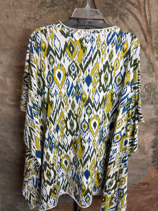 715CL-OT Oversized Tunic Tee-WHITE