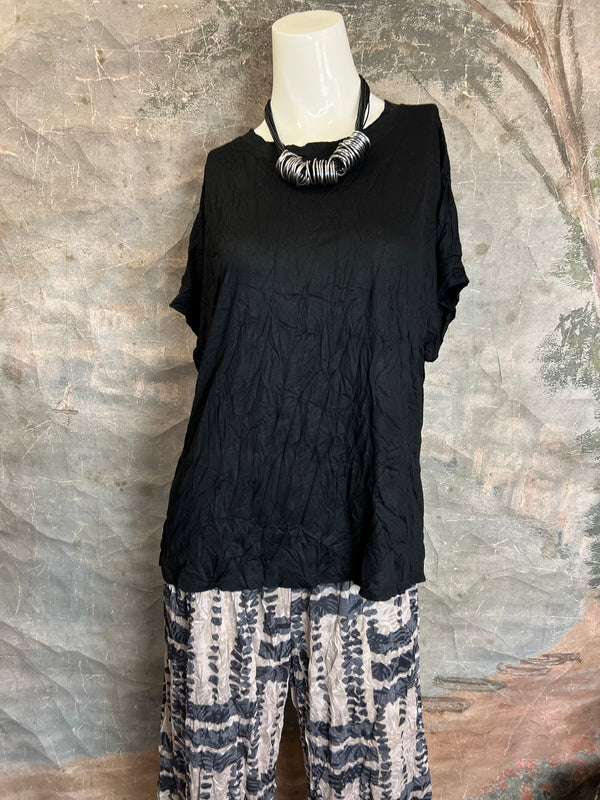 25063 Crinkle Dolman Slv Top
