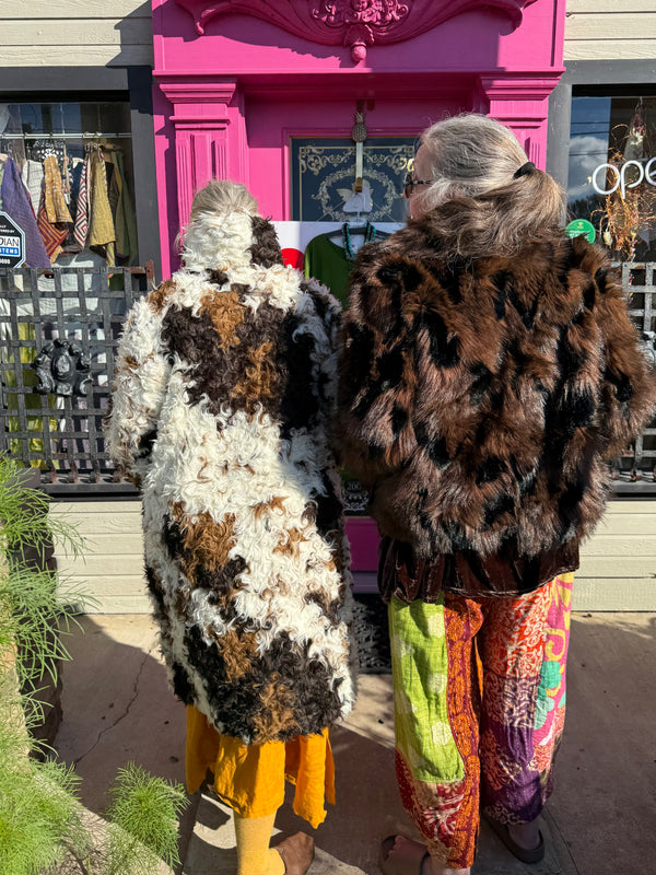 5764 Faux Fur Mink Short Coat