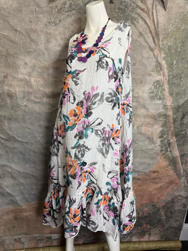 MP-MD1041 Dress W/Ruffle-OFFWHITE7