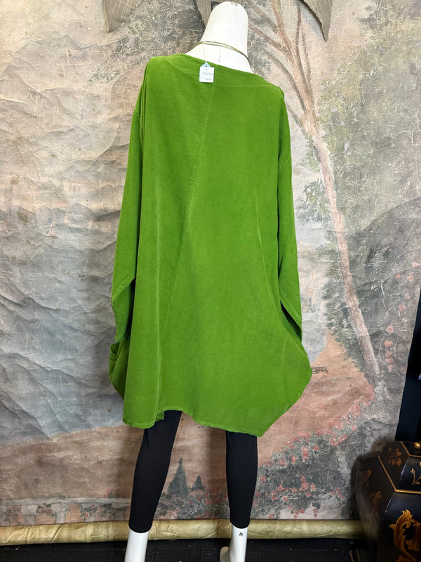 91983 Corduroy Pocket Tunic-Kiwi