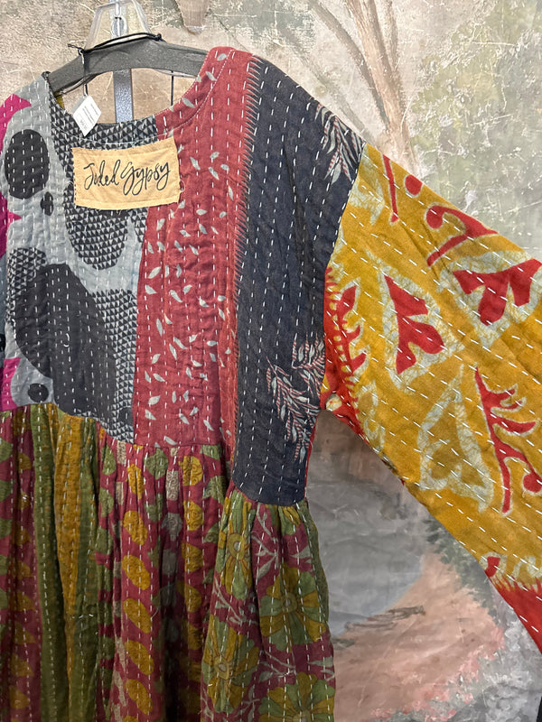 JG-156 Sunrise Kantha PW Dress-MIX 5
