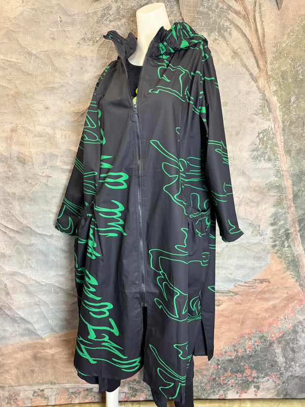 1029 City Scribble Jacket-Green