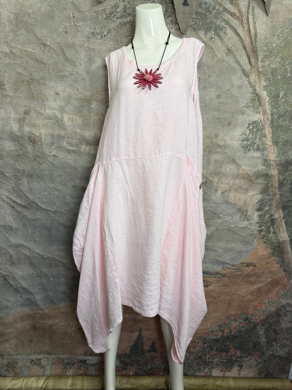 MP-HLD1066 Lagenlook Dress-Pink