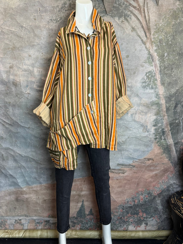 5510 Architecture Top-Autumn Stripe